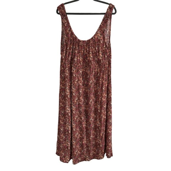 Old Navy XXL Petite Womens Floral Rayon Dress Sleeveless Scoop Neckline PlusSize - Picture 7 of 8